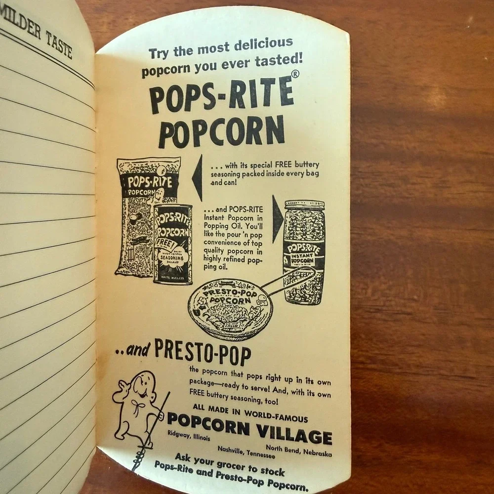 Vintage W.E. Garrett Sweet Mild‎ Snuff Advertising Memo Notepad Unused